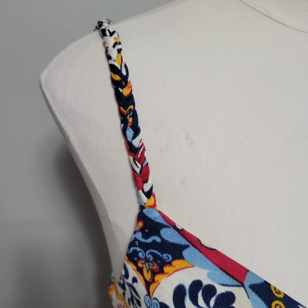 Anthro Nieves Lavi patterned babydoll tunic tank size 6 - Image 3