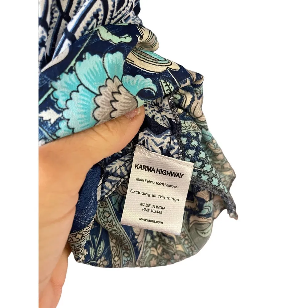 Karma Highway mixed media patchwork tiered maxi skirt Size undefined - Image 5