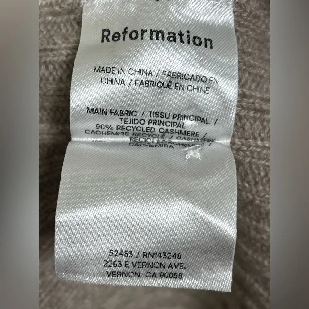 Reformation  Fantino Cashmere Collared Cardigan - Image 10