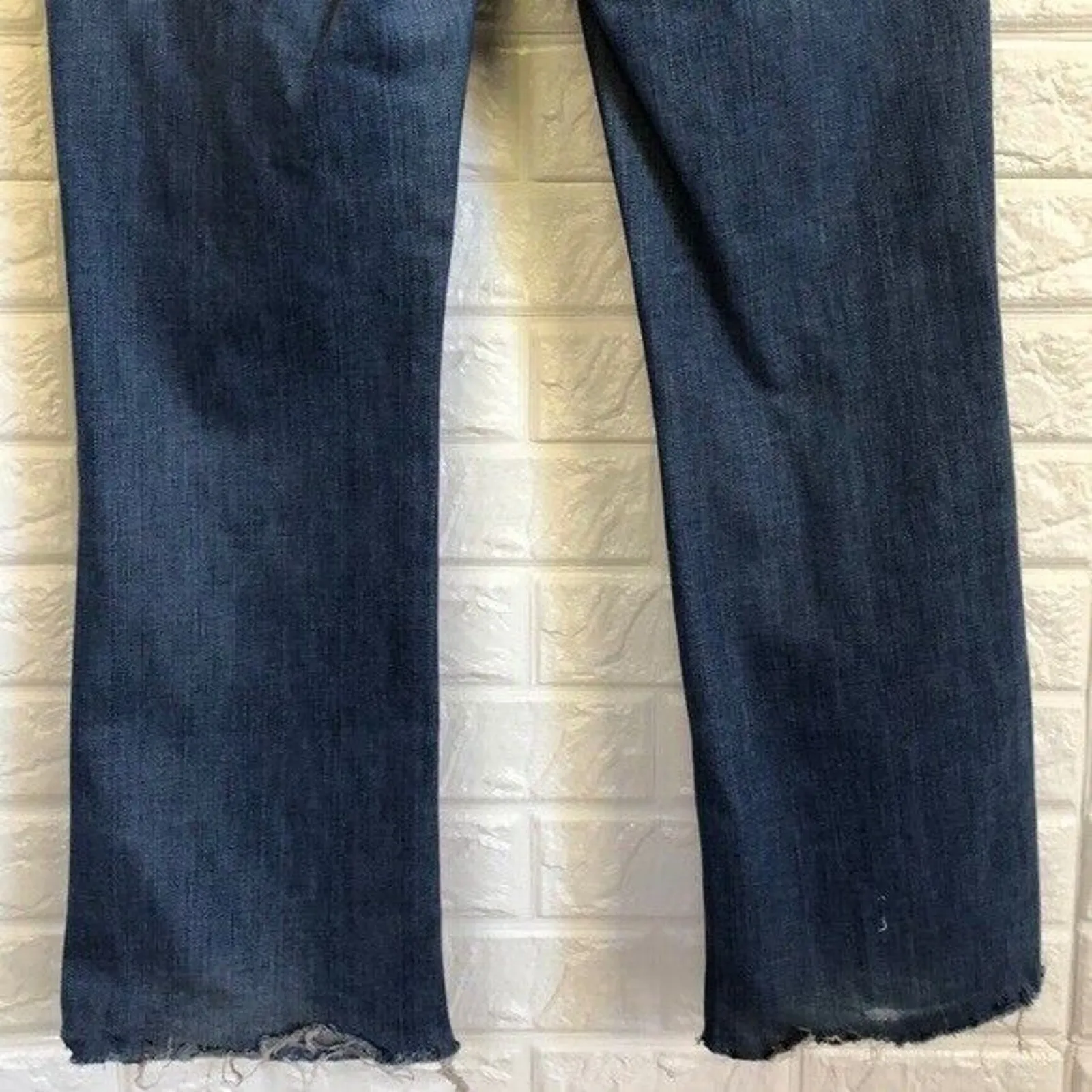 7 for all mankind pink pocket bootcut to Capri Jeans Women’s Size 30 Pink Detail - Image 5