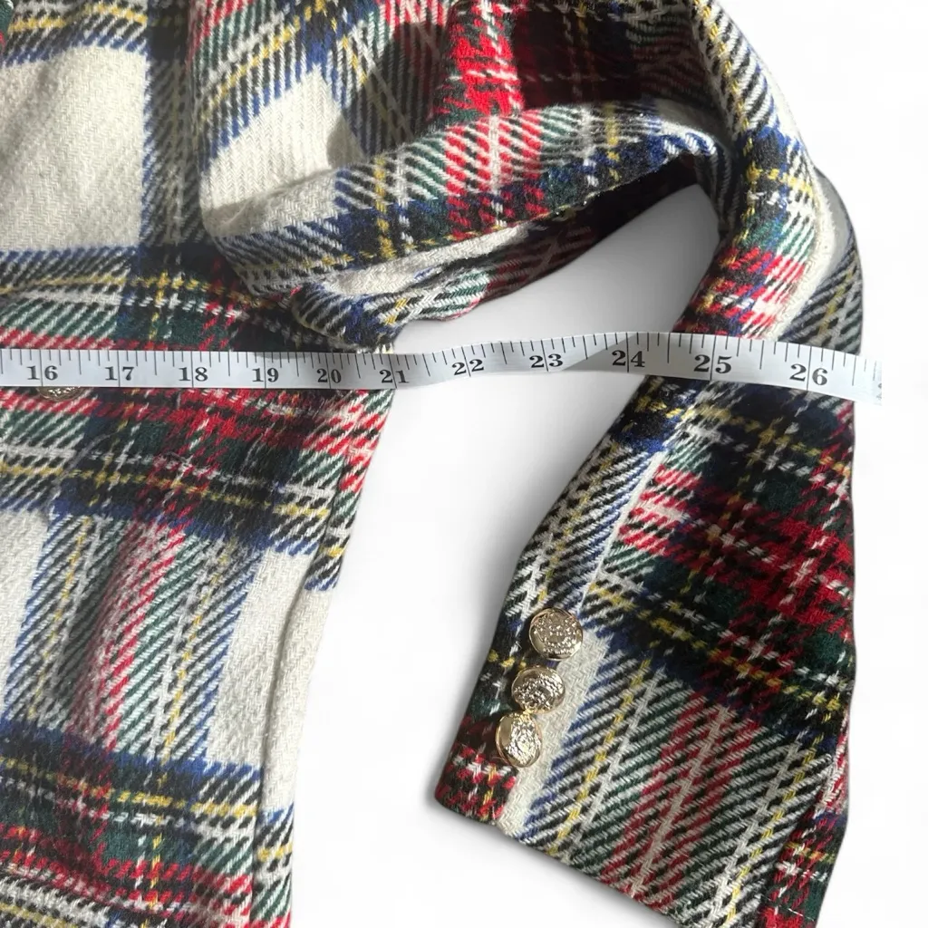 Elegant Plaid Women's Blazer - Image 5