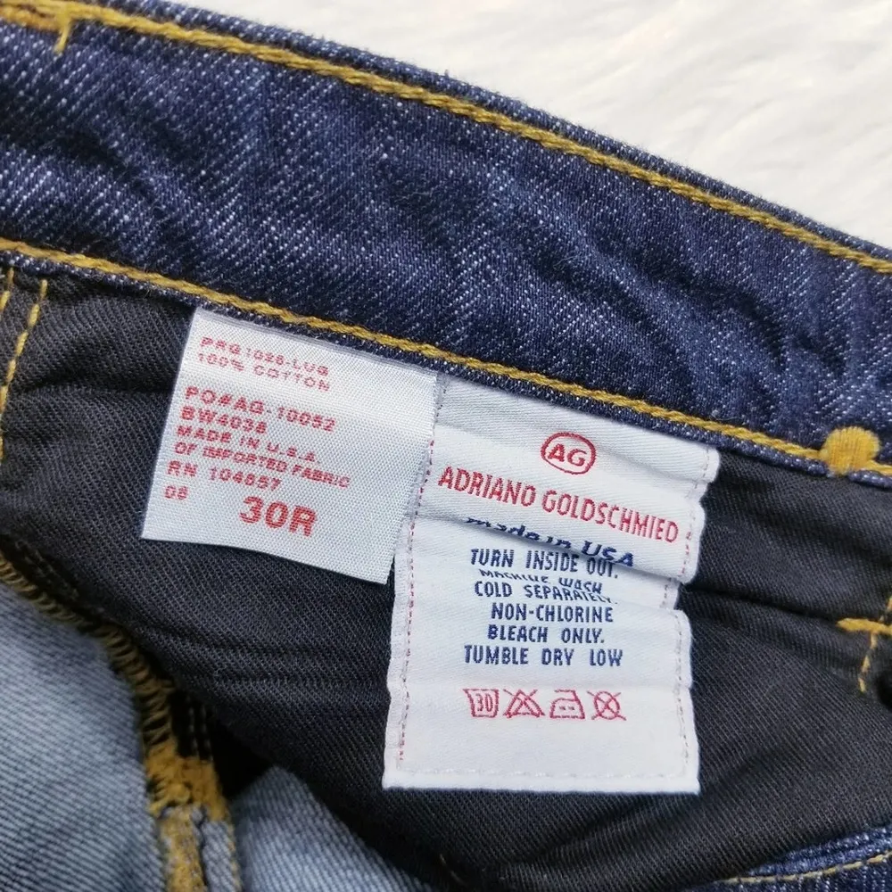 AG Adriano Goldschmied Jeans Rhinestones The New Legend Flare Leg Blue Denim - Image 6