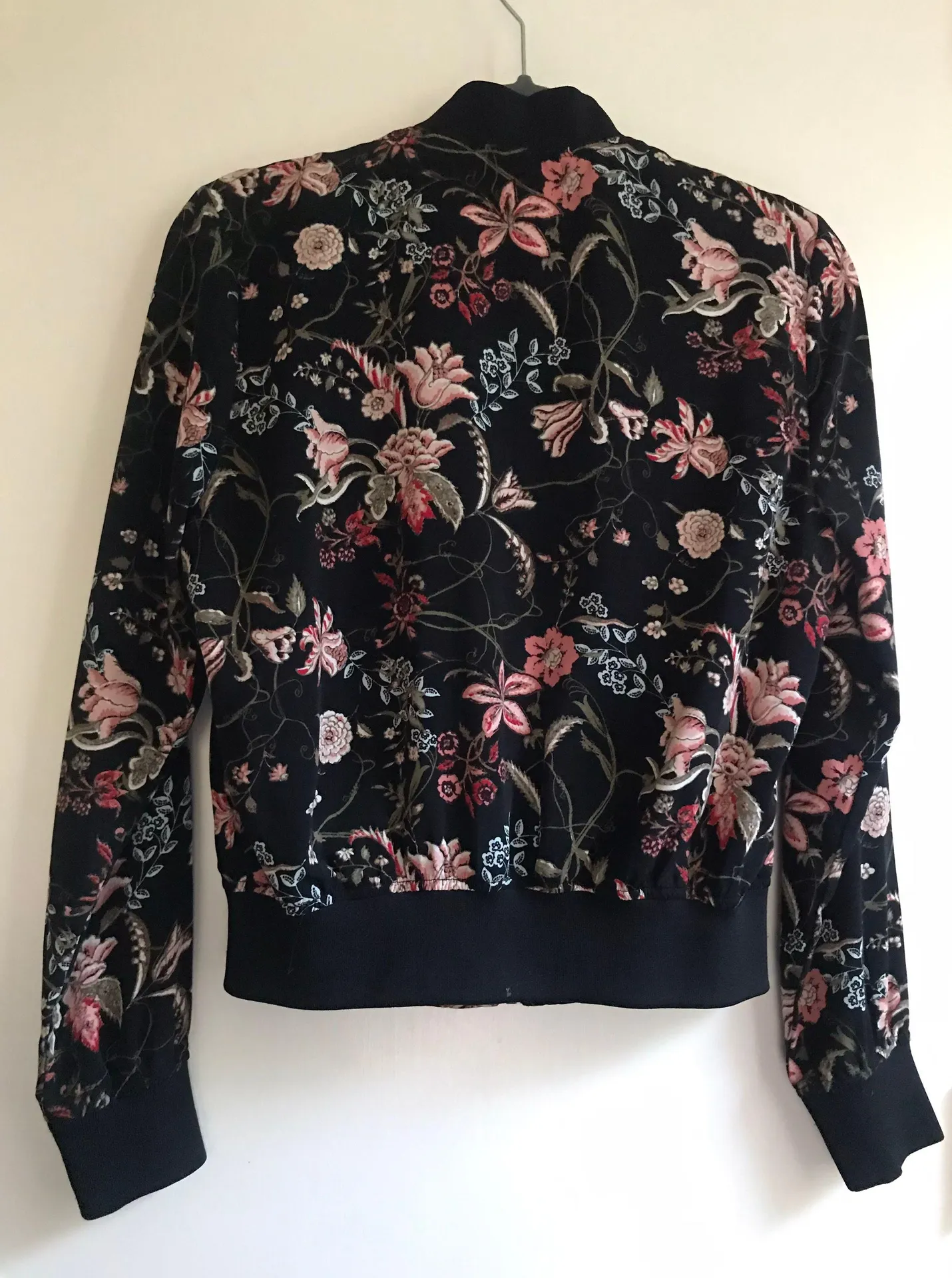 Floral Print Bomber Jacket - Image 2