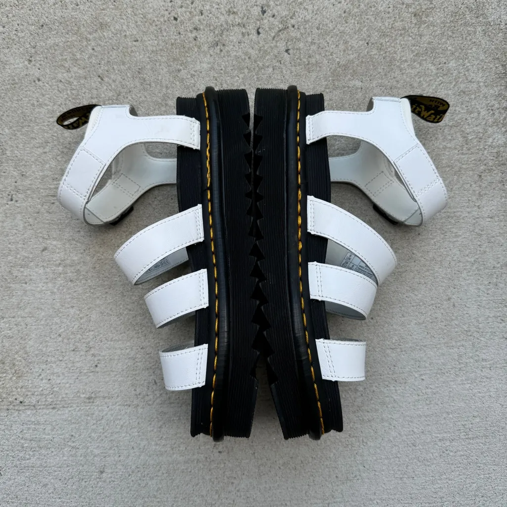 Dr. Martens Blaire Hydro Leather Strap Platform Sandals Chunky size 8 - Image 4