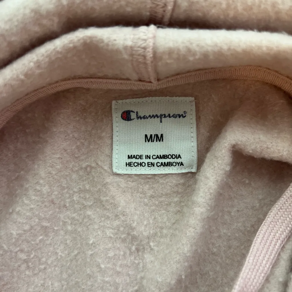 Champion Women's Light Pink Hoodie - Image 5