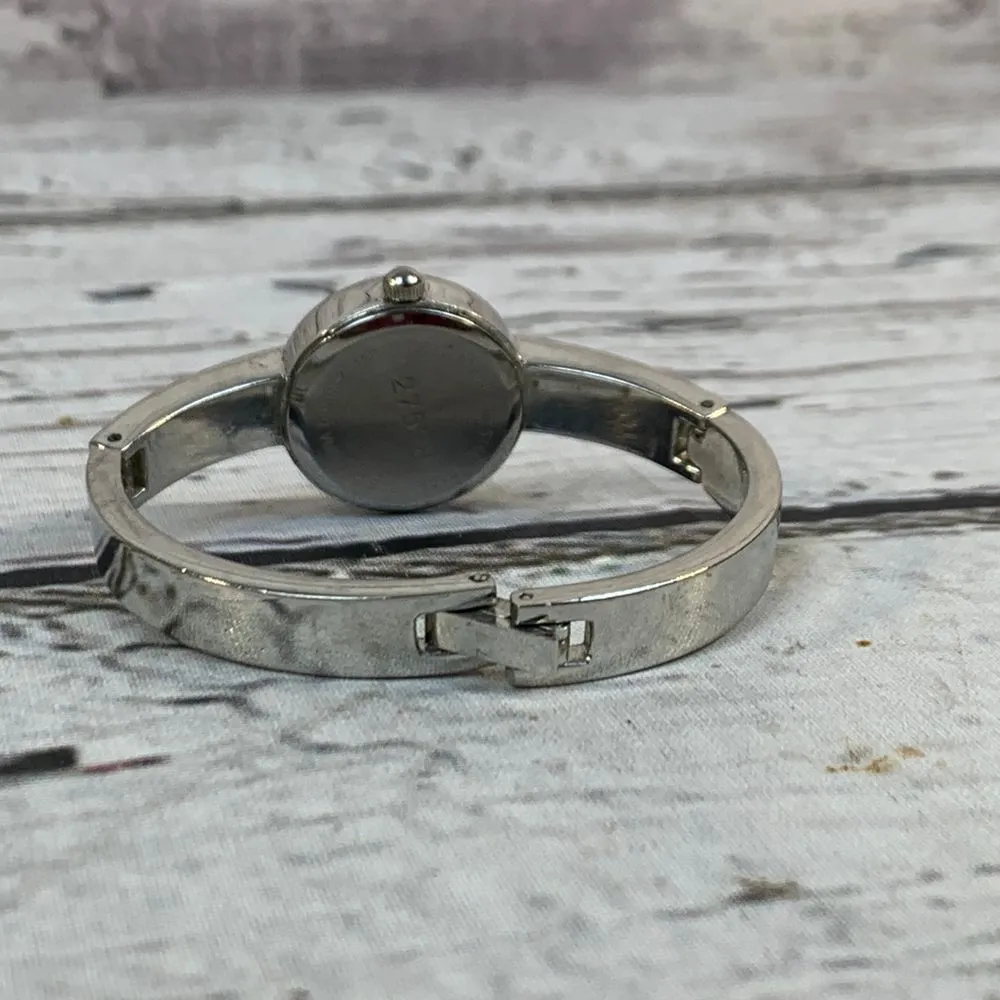 Kim Rogers Christmas Snowman Watch‎ Silver Tone Holiday Winter Bracelet Band - Image 4