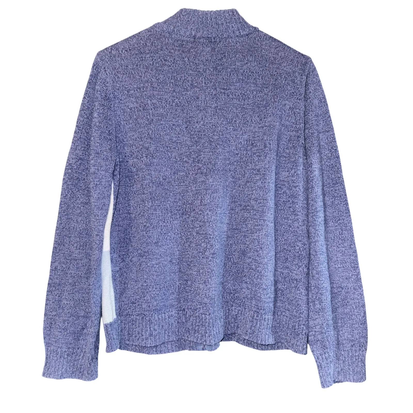 Classic Elements Winter Cardigan Zip Up Womens Large Patchwork Holiday Christmas - Image 7