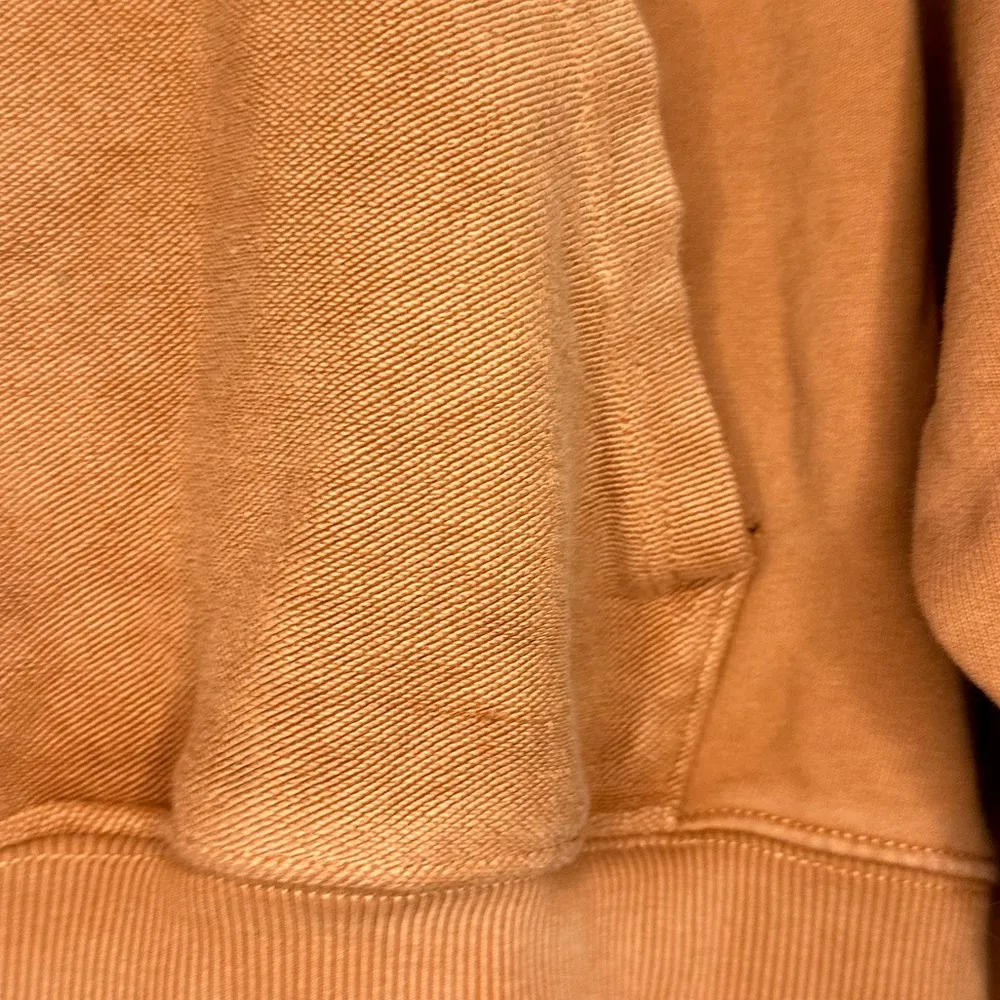 Aerie Brown Comfort Lounge Boxy Luxe Inside Out Cropped Hoodie Sweater sz S - Image 7