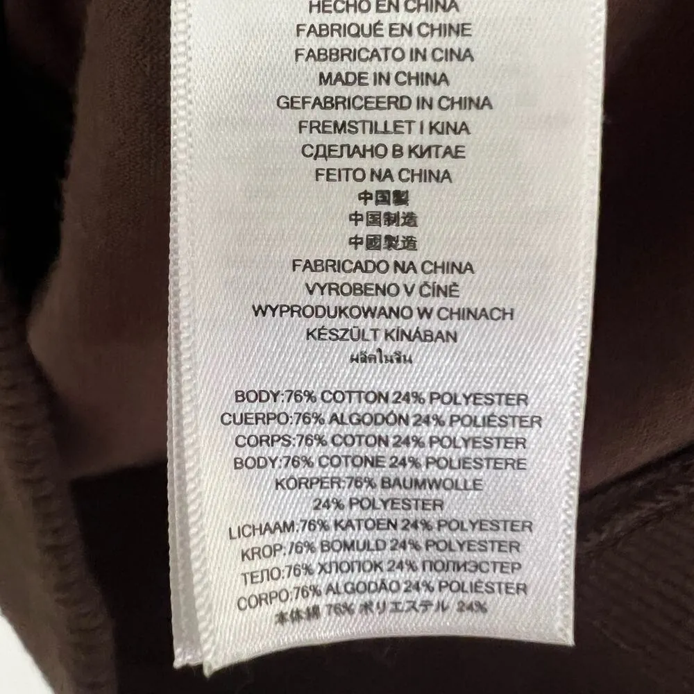 NWT MICHAEL Michael Kors Brown Velour Zip Front Track Jacket Size XS - Image 10