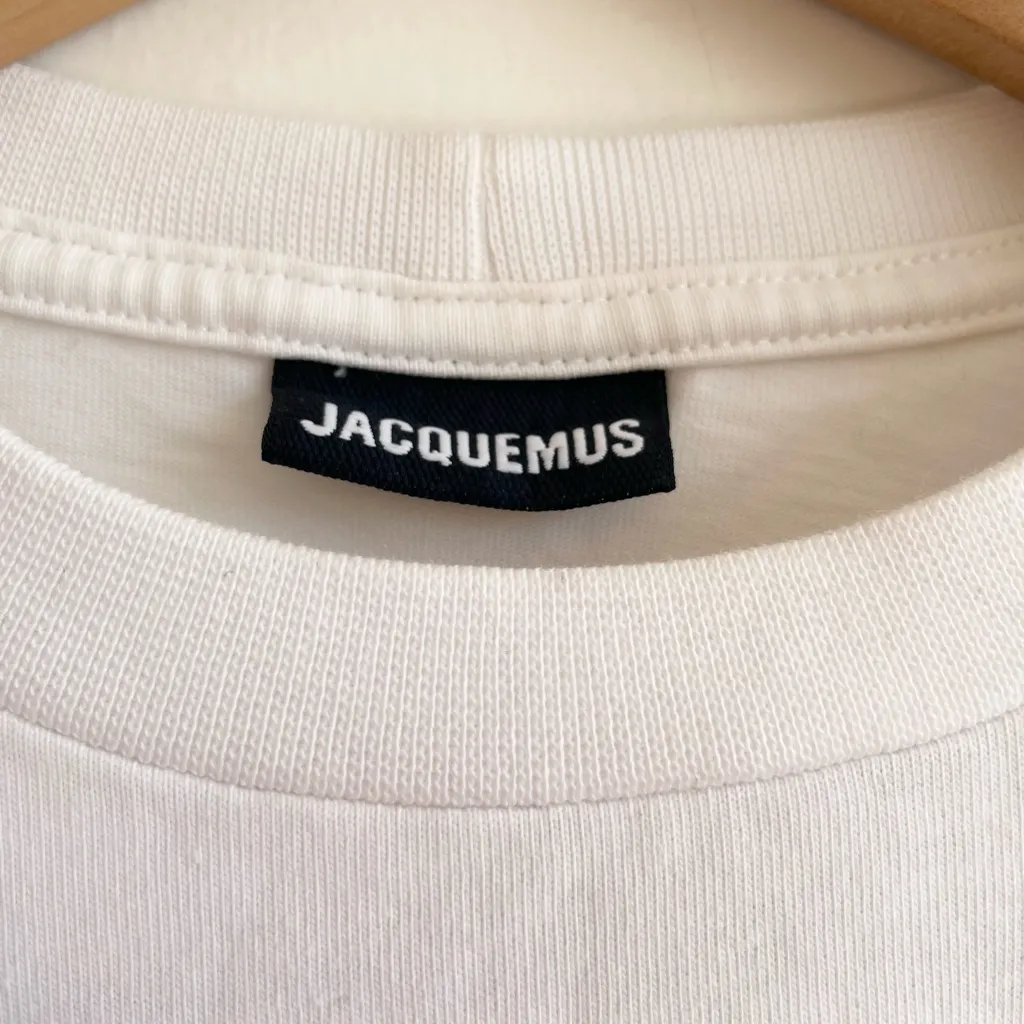 Jacquemus White 'Le T-Shirt Desenho' T-Shirt Size Small - Image 4