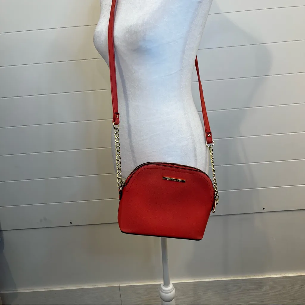 Steve Madden Pink Crossbody Bag with Gold Accents On Strap ClassicCore Y2K - Image 11