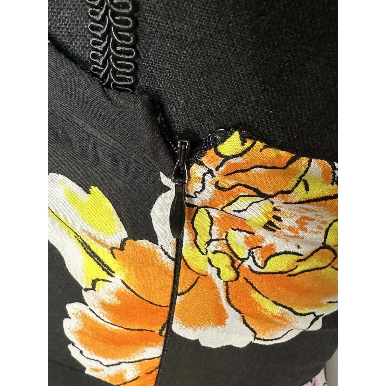 Old Navy Women's Sleeveless Black Tropical Print Dress Size XS - Image 11