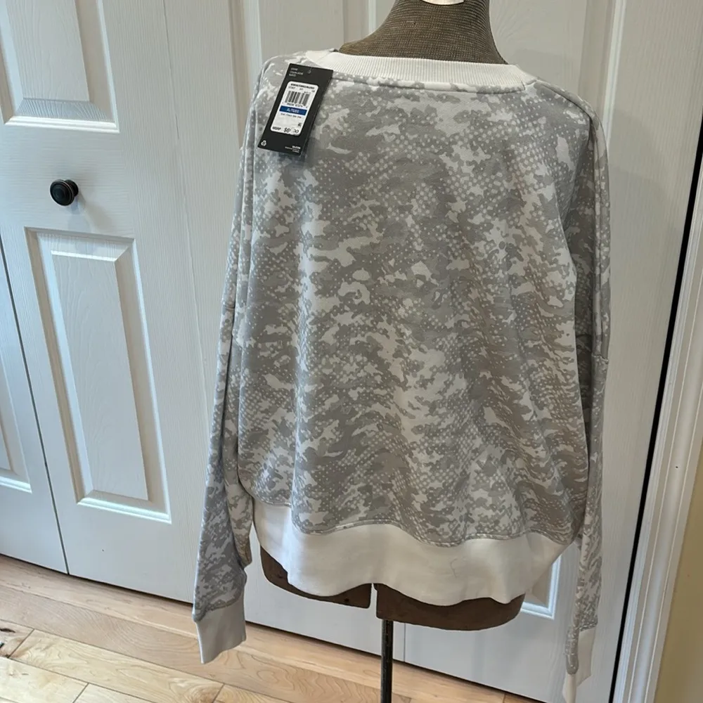 Under Armour rival fleece grey camo long sleeve crewneck sweatshirt - Image 5