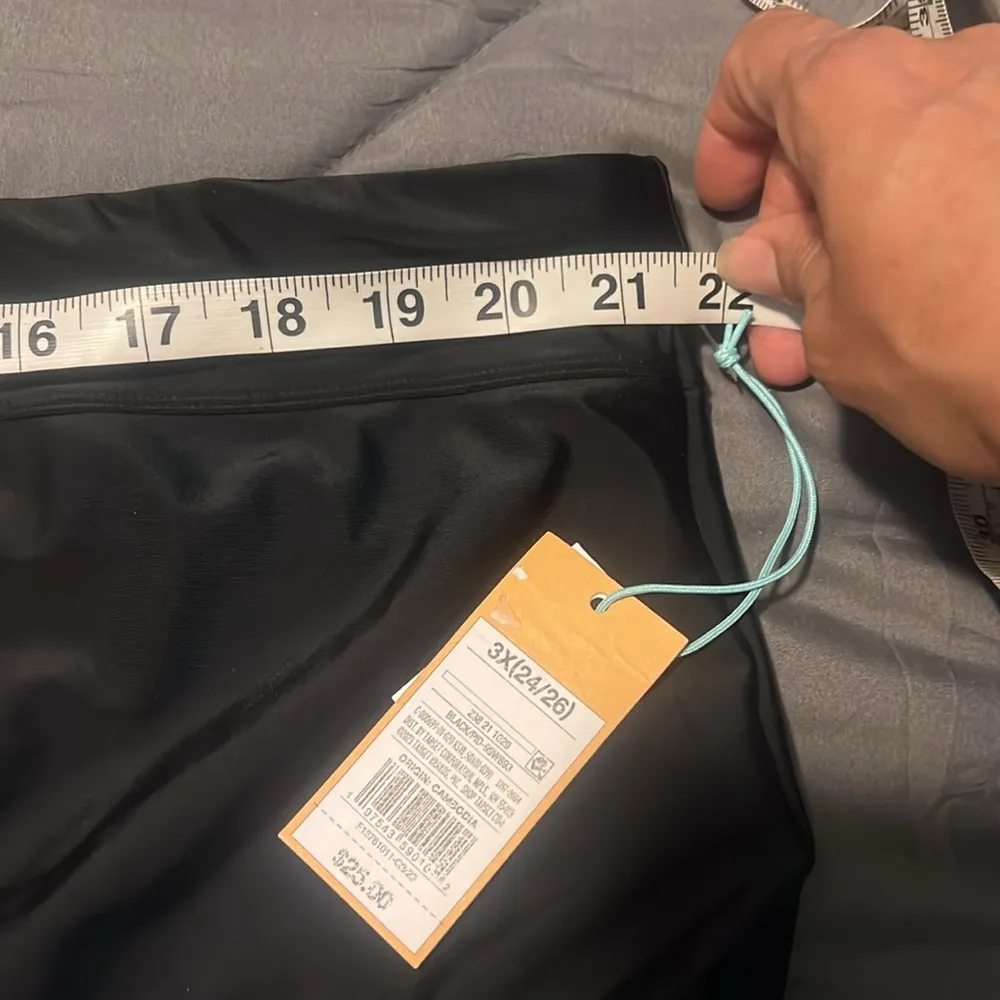 BLACK TUMMY CONTROL HIGH WAIST FULL COVERAGE BIKINI BOTTOMS SZ 3X NWT - Image 9