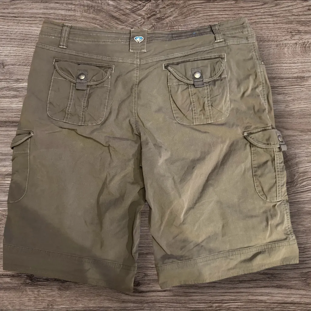 KÜHL Splash 11 Cargo Shorts Women’s Koal Gray Stretch Outdoor Hiking Size 14 - Image 4