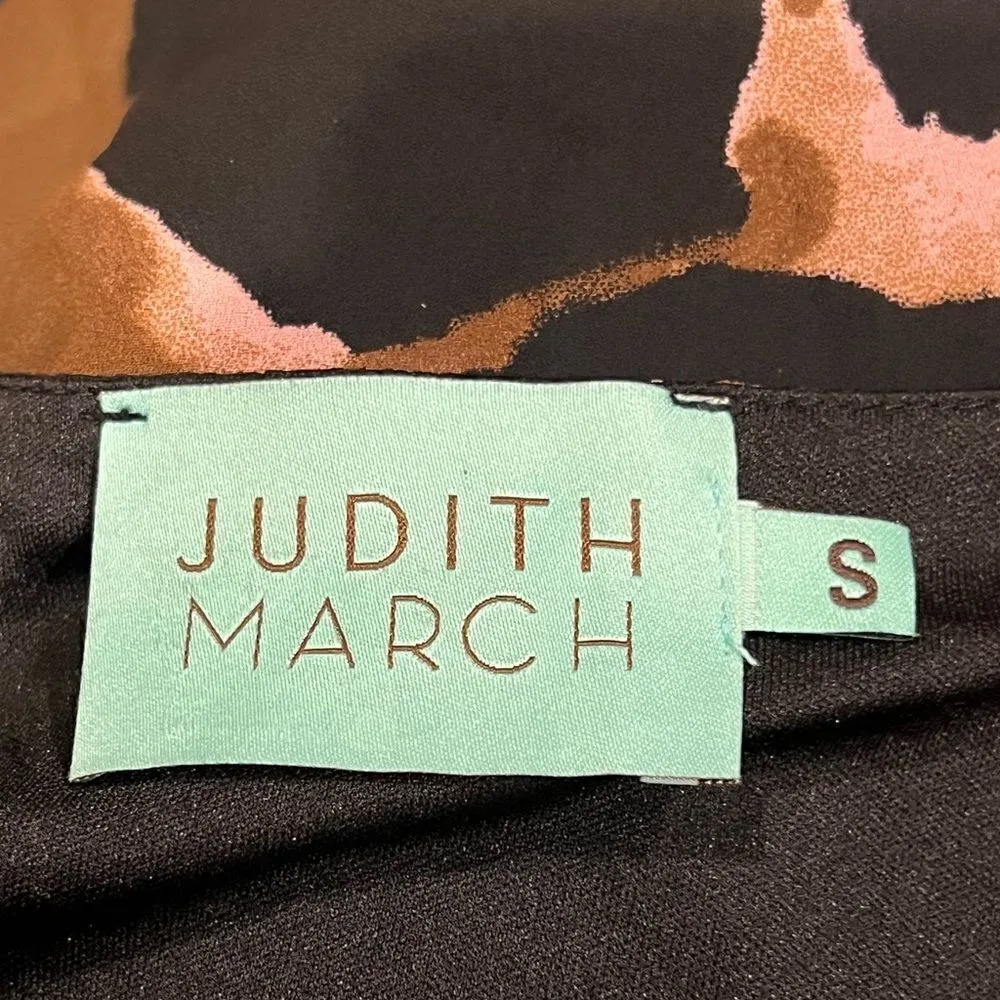 Judith March Leopard Print Bell Sleeve Blouse Top Women’s Small - Image 2