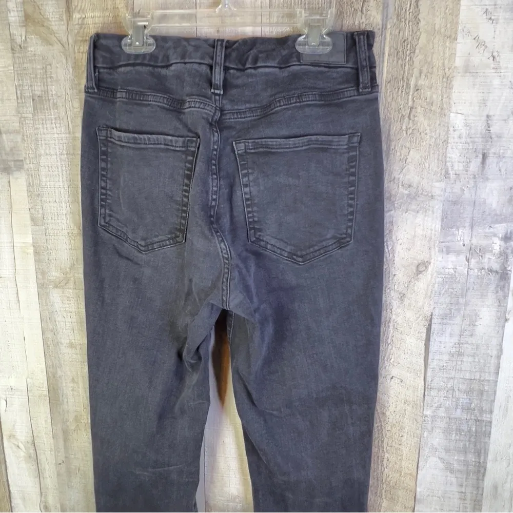 Aeropostale Size 6R Super High Rise Black Denim Curvy Jeggings with Butt… - Image 12