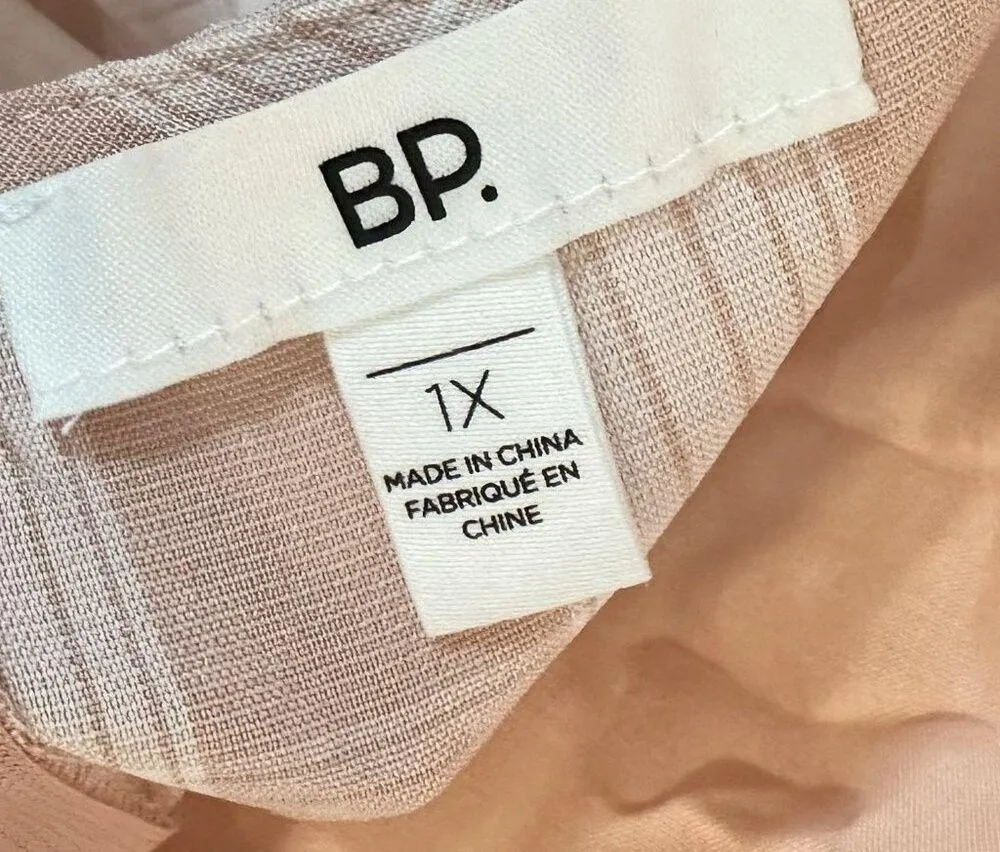 NWT BP by Nordstrom Gingham Plaid Coral Spaghetti Strap Mini Dress - - Image 6