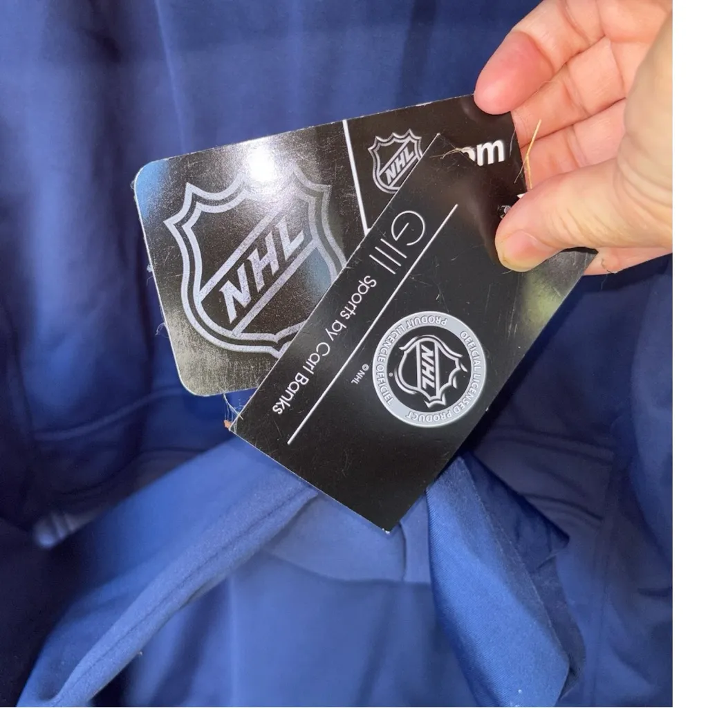 Vancouver Canucks Jacket Blue Size XL - Image 6