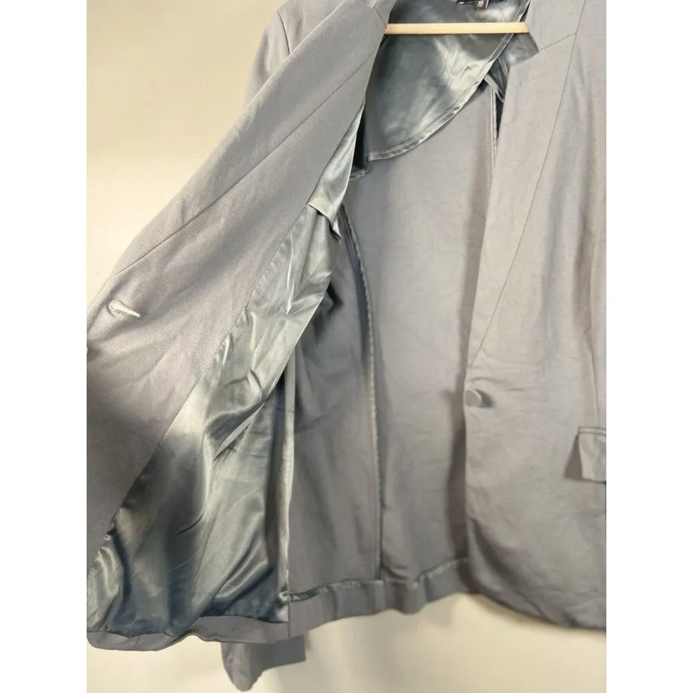 Universal Standard Miranda Smoking Jacket Gray Blazer Size XS ($215) Office - Image 6