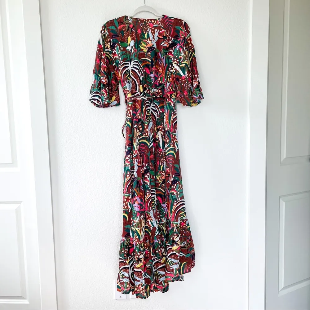 Anthropologie Farm Rio Fiesta Wrap Maxi Dress - Image 6