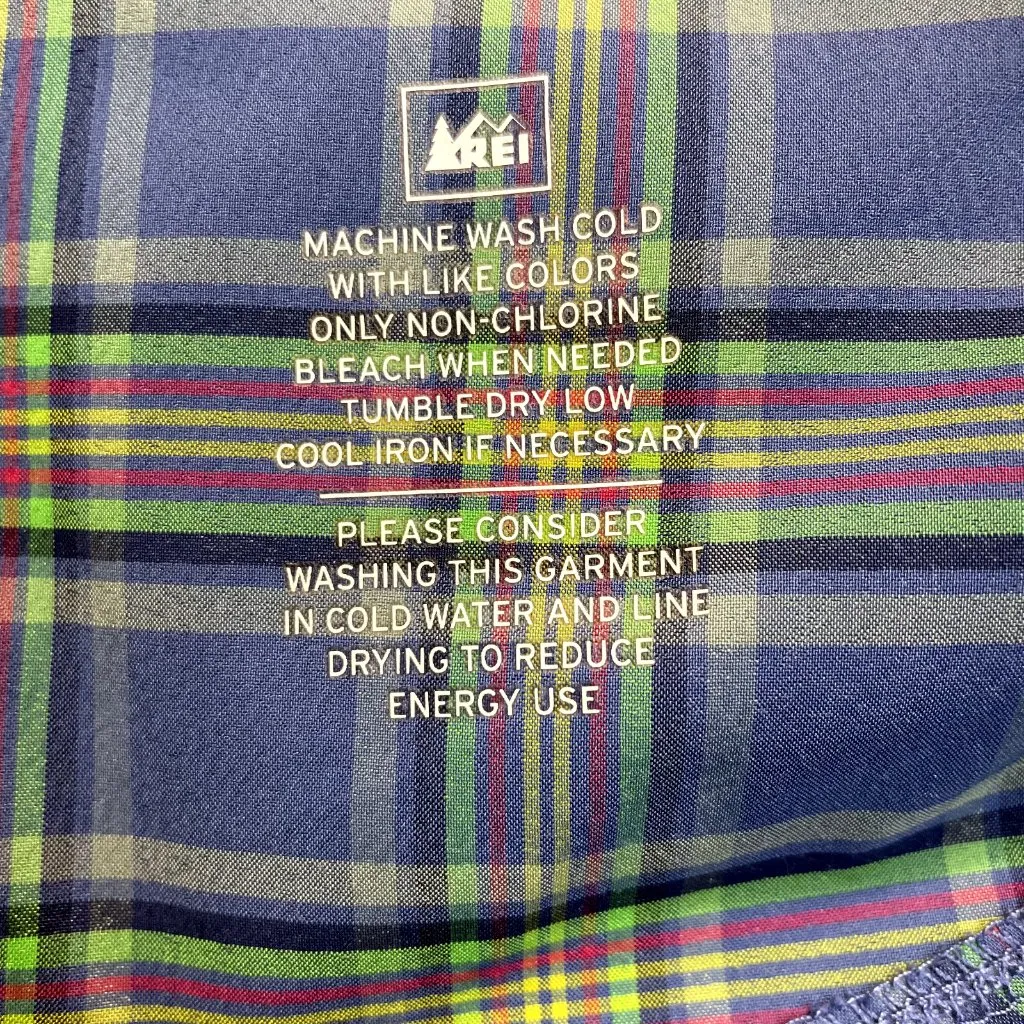 REI Shirt‎ Womens Small Purple Plaid Snap Button Long 3/4 Tab Sleeve Pintuck Top - Image 11