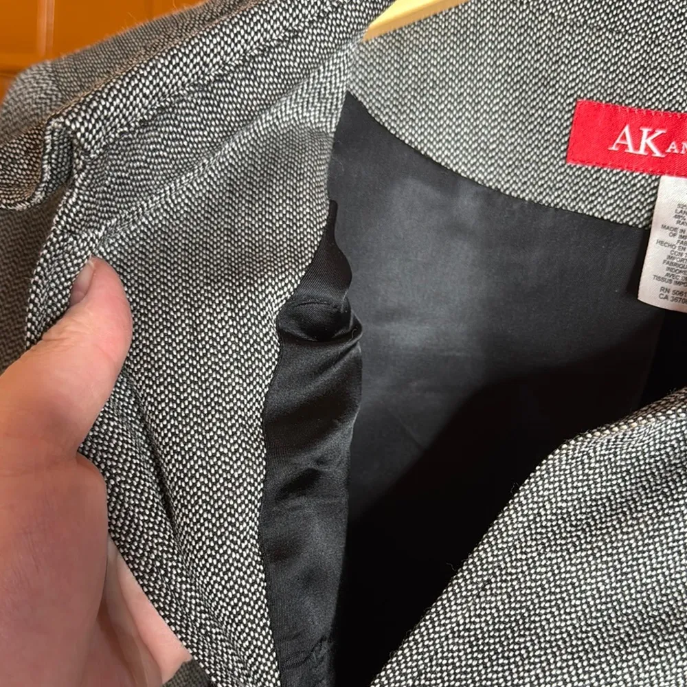 Anne Klein AK  Gray Jacket Size 14P - Image 10