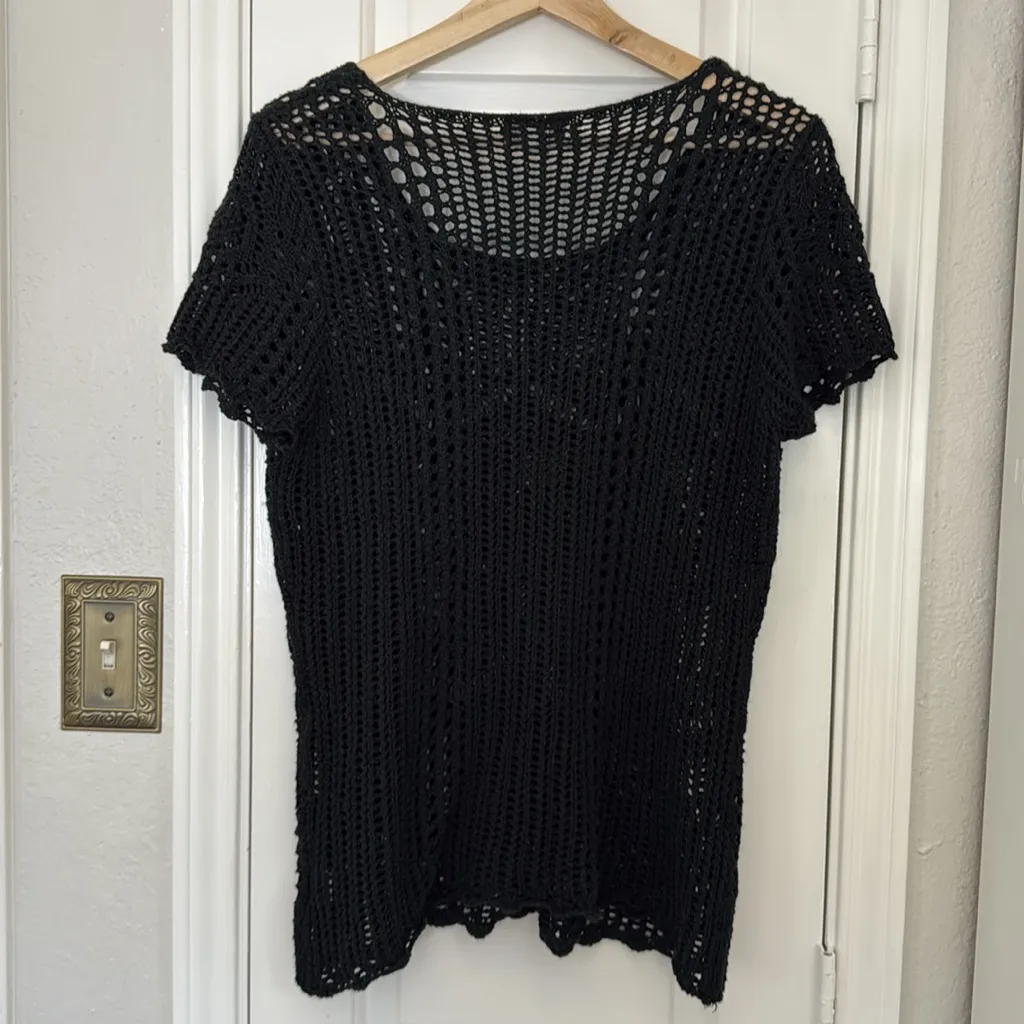 Y2k crochet short sleeve top - Image 6