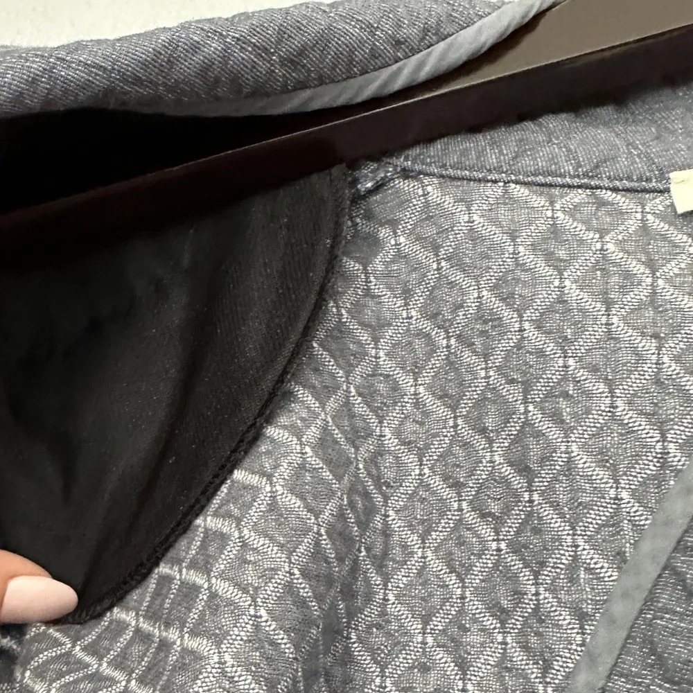 EILEEN FISHER Quilted Jacket Shawl Collar Organic Cotton XXS - Image 8