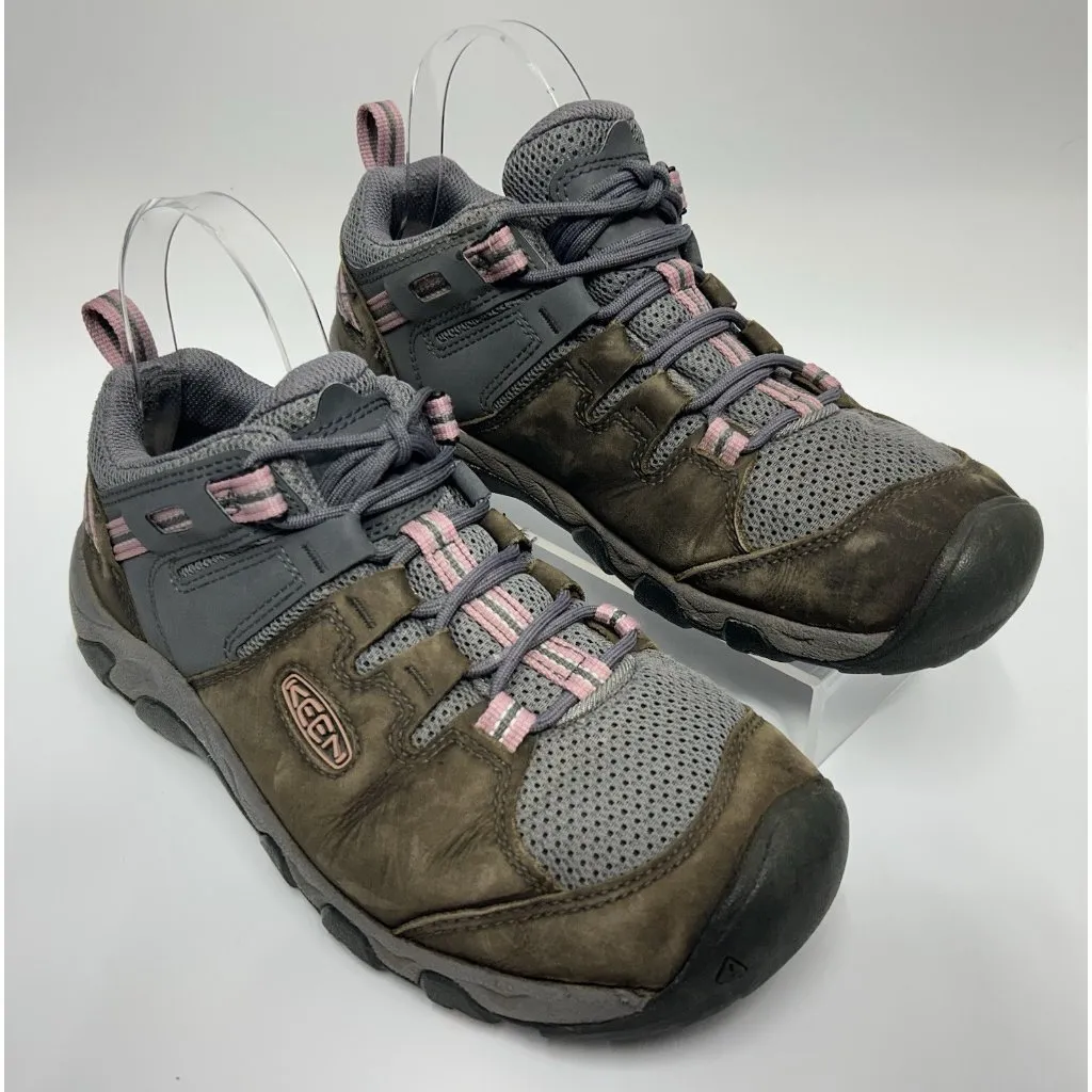 Keen Steen Vent Hiking Shoes Womens Size 10 Gray Leather Outdoor - Image 2