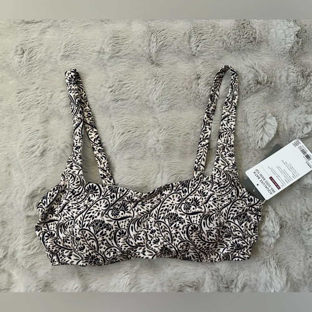 NWT Athleta AQUALUXE BATIK BRA-SIZED BIKINI swim TOP size 36 B/C - Image 2