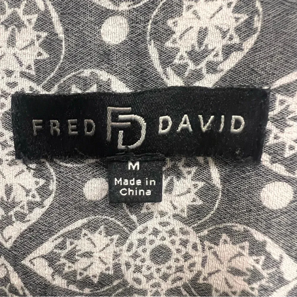 Grey Blouse Hi Low Hem with front pocket size medium - Image 5