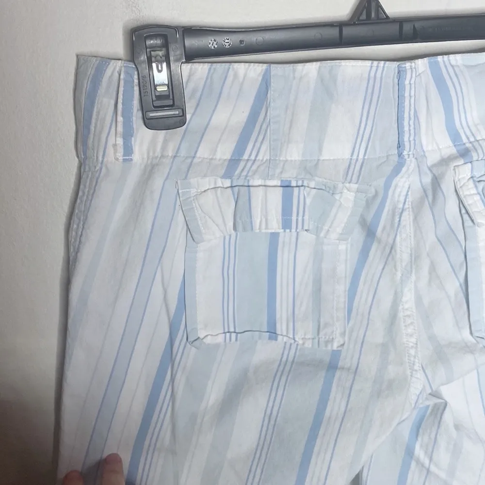 Abercrombie & Fitch Y2K striped patch pockets Capri pants size XS - Image 6