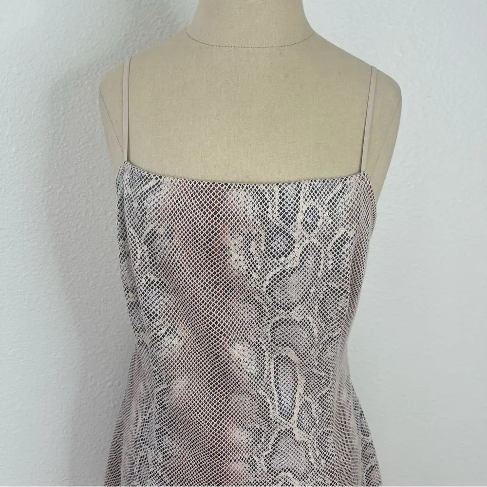 Urban Outfitters Size Large Dress Snakeskin Short Mini Dress Club Party - Image 8