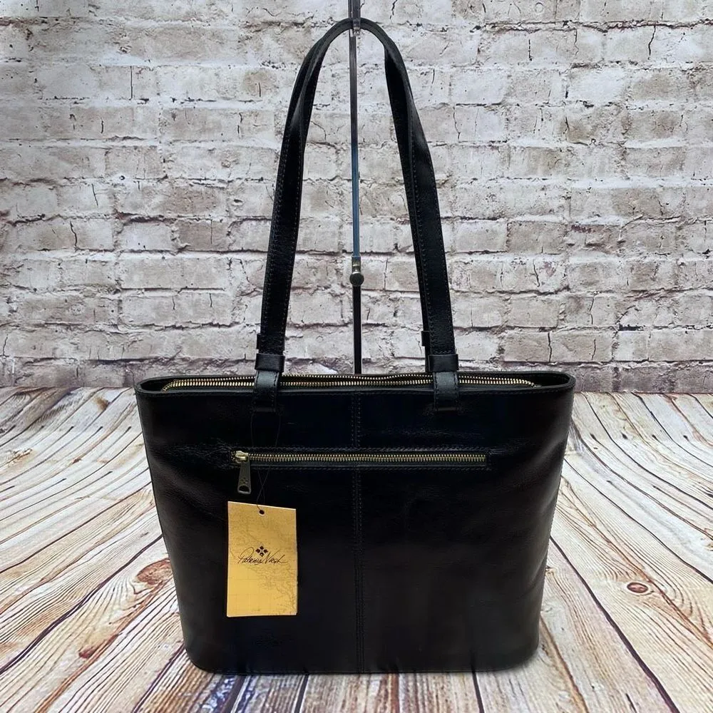 Patricia Nash Bundle Tooled Cauchy Wallet Braden Tote Colorblock Olive Leather - Image 3