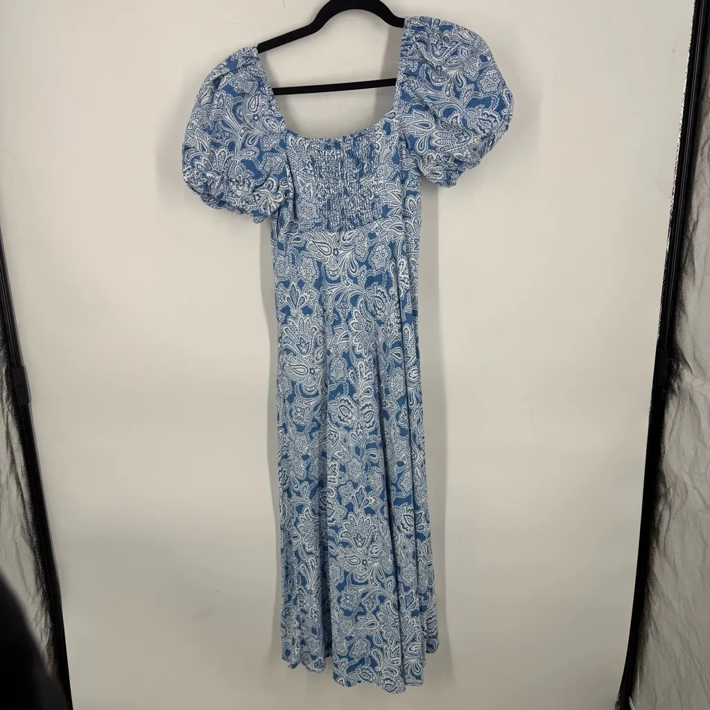 Boden Ruched Bodice Midi Dress
Porcelain Blue, Paisley Bud - Image 5