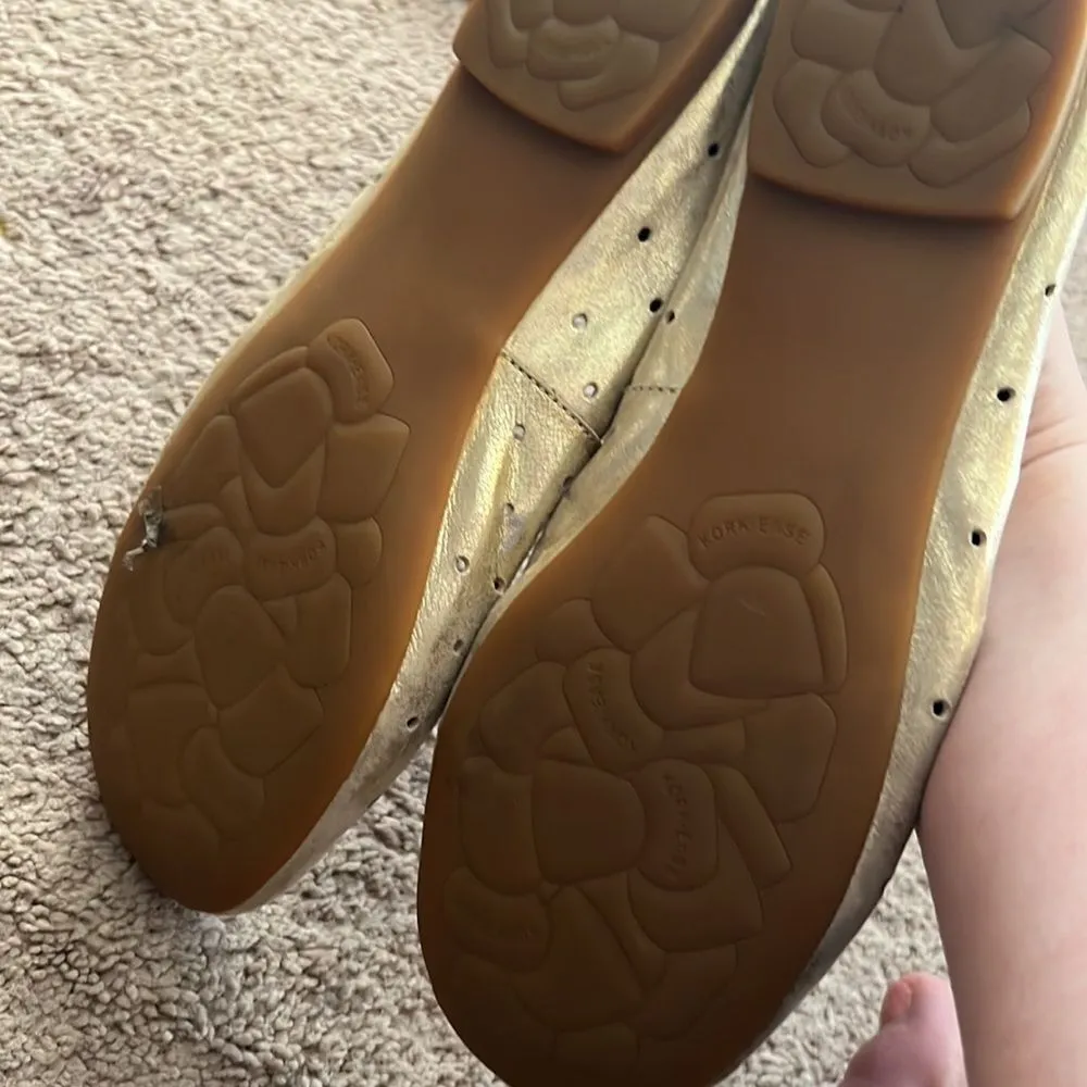 Kork ease gold metallic flats 9 - Image 6