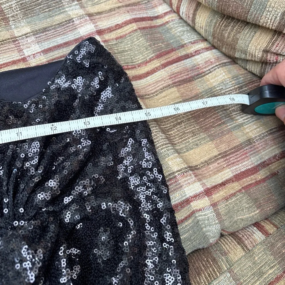 Badgley Mischka Black Sequin Skirt - Image 9