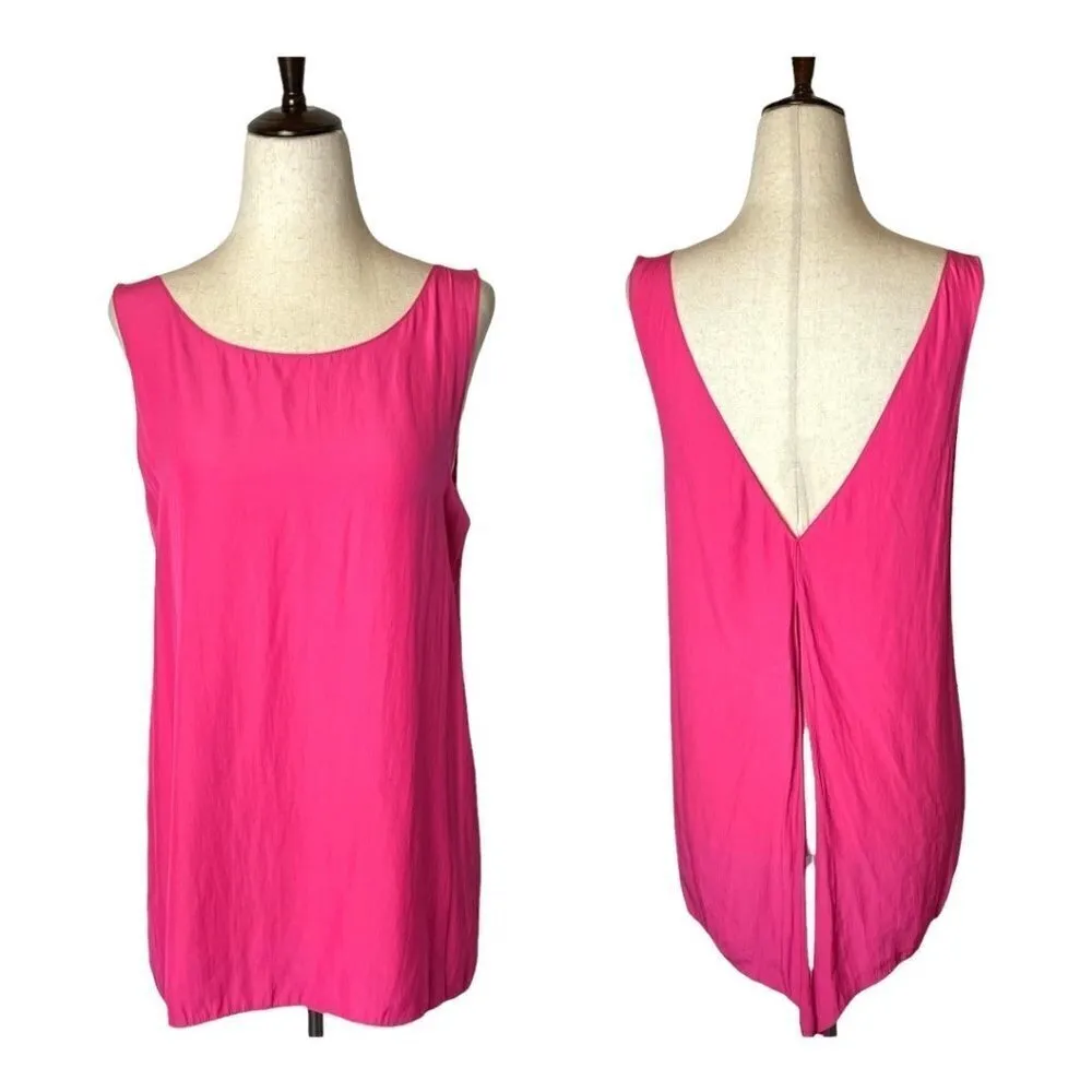 Ramy Brook Pink Sleeveless River Open Back‎ Blouse Size S - Image 2