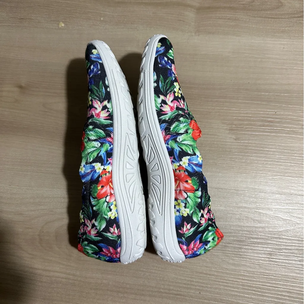 Skechers Slip On Washable Slip-Ons Multicolor Tropical Floral Shoe ‎ 7.5 - Image 8