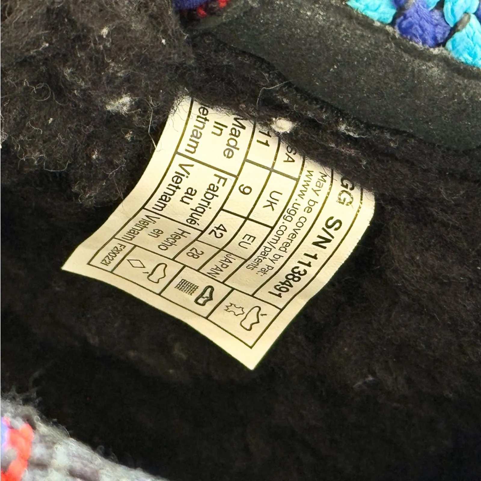 UGG Classic Ultra Mini Braid Platform Black Suede Boho Winter Boots Women’s 11 - Image 7