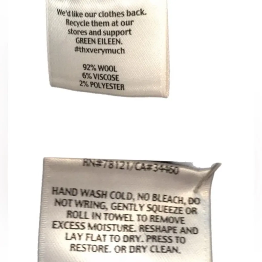 EILEEN FISHER black, elastic waist, short “sweater” skirt in size XS. EUC - Image 7