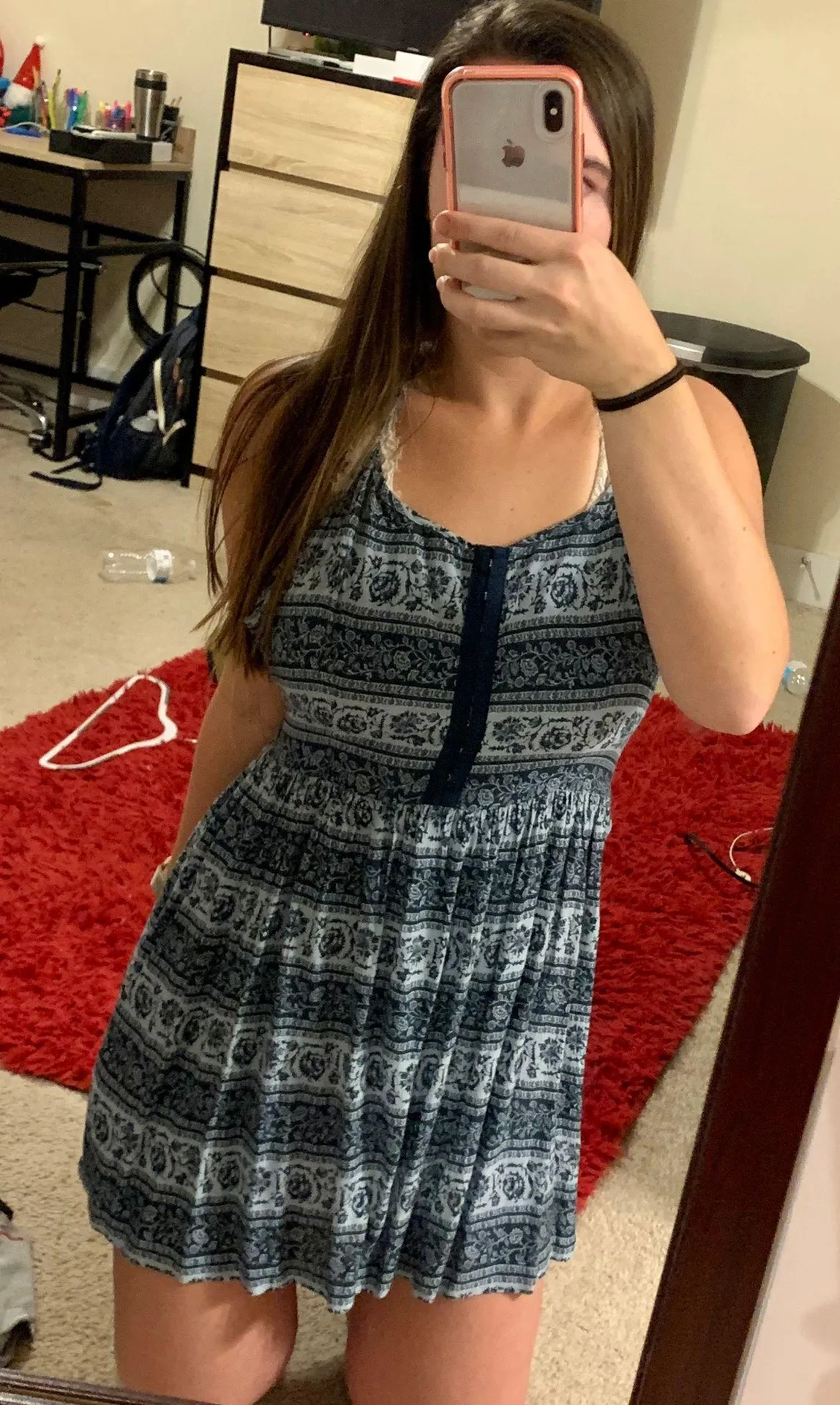 Halter Patterned Dress - Image 3