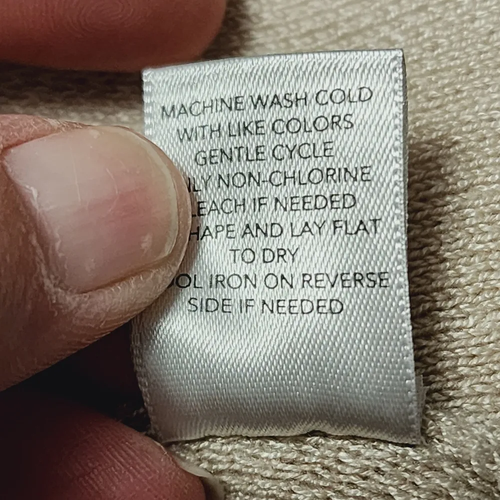 Christopher & Banks pastel neutral colorblock flyaway cardigan size large - Image 8