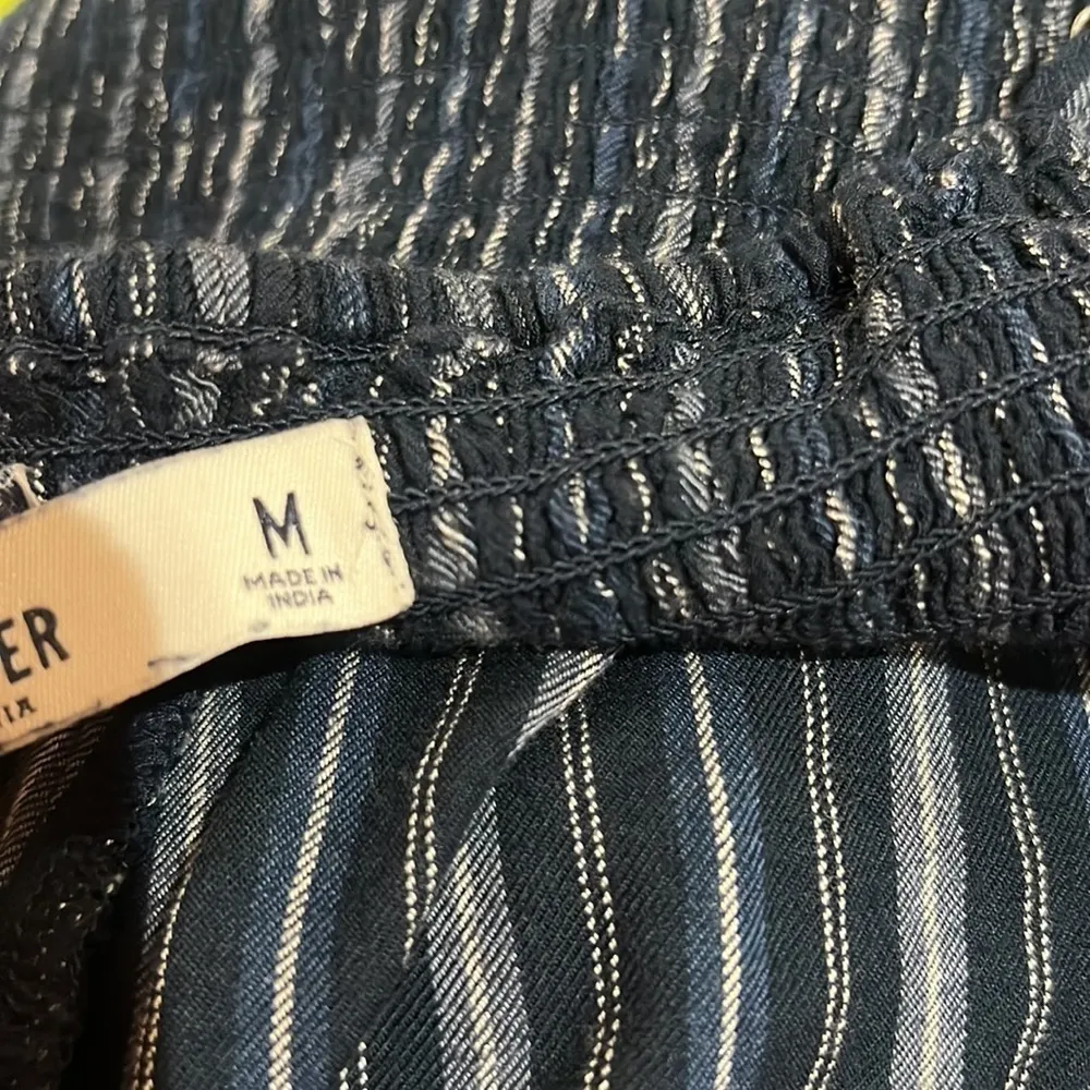 Hollister Striped Jumpsuit Blue Size Medium - Image 11