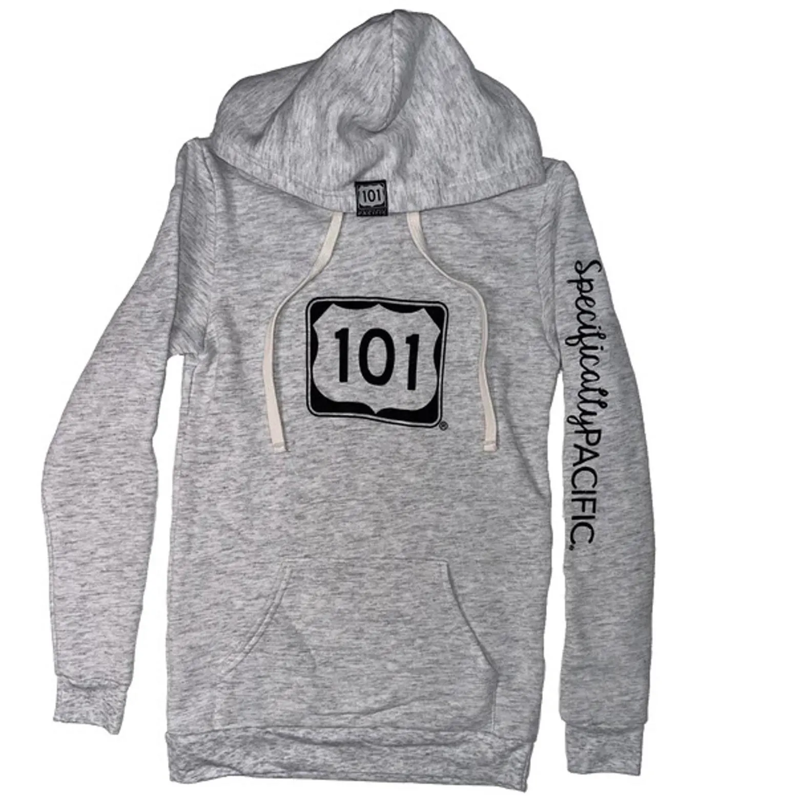 101 Local Specifically Pacific Foggy Day Pullover Hoodie Light Heather Grey XS Gray - Image 8