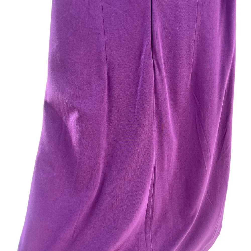 Purple Lilac Ruffled Sleeve Dress Size M - Image 4