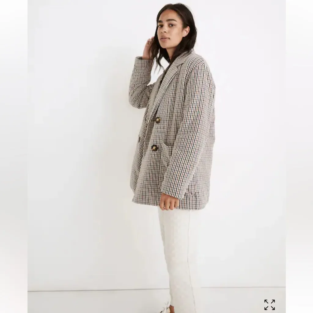MADEWELL Padded Plaid Jacket size Small NB250 Oversized‎ - Image 10