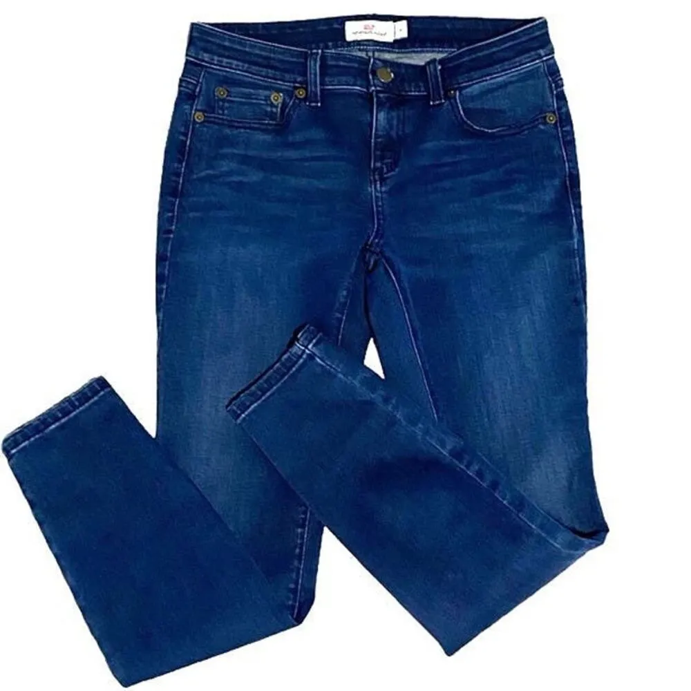 VINEYARD VINES Skinny Denim Blue Jeans ~ Women's Size 4 - Image 4
