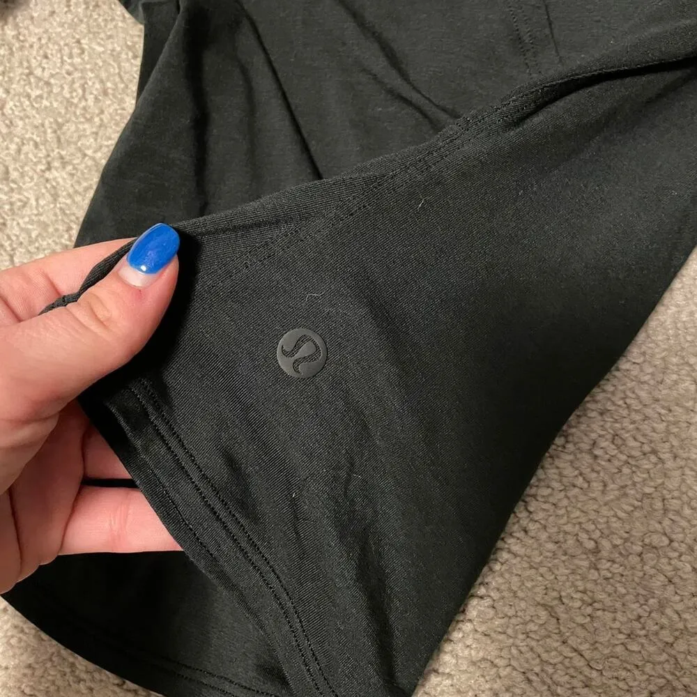 Lululemon  Womens Black Wrap Keyhole Fitted Top Size 6 - Image 3